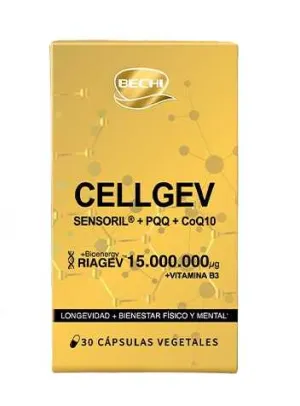 BECHI Cellgev Sensoril 4th Generation Nicotinamide Small Gold Box 30 Capsules