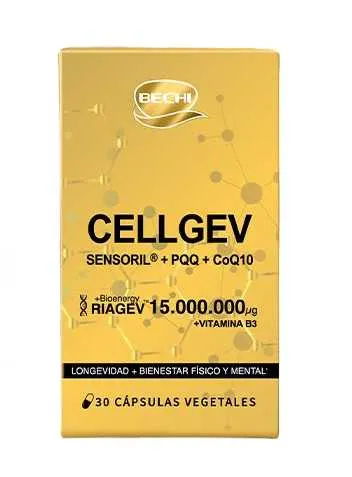 BECHI Cellgev Sensoril 4th Generation Nicotinamide Small Gold Box 30 Capsules