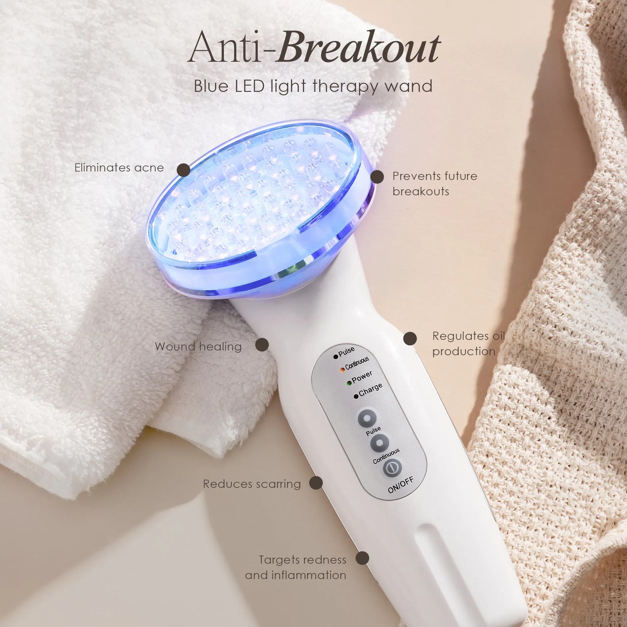 Blue LED  | Acne Light Therapy Wand