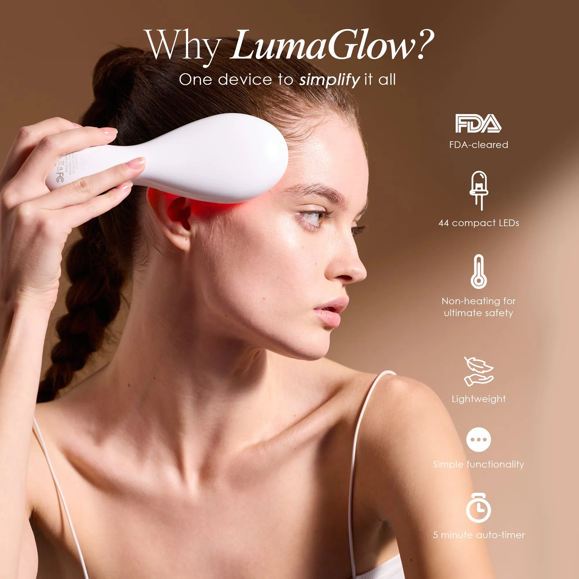 LumaGlow Red & Blue | LED Light Therapy Wand