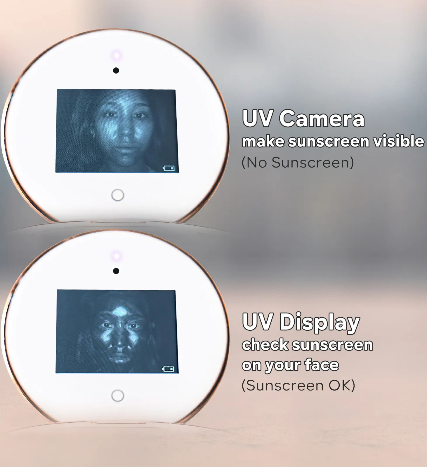 LUMI led mask   UVmigic mirror skincare kit
