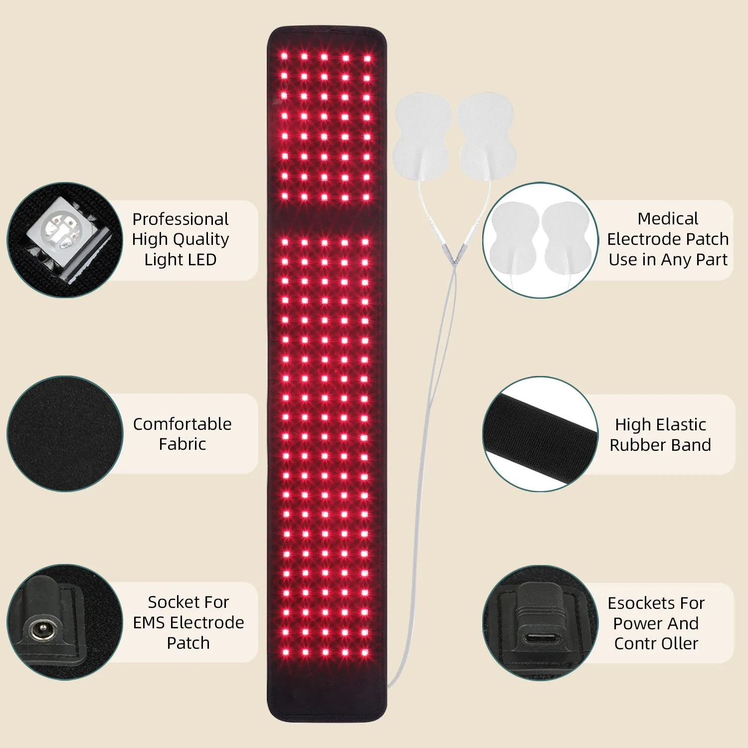 Megelin Red Light Therapy Belt for Foot and Calf