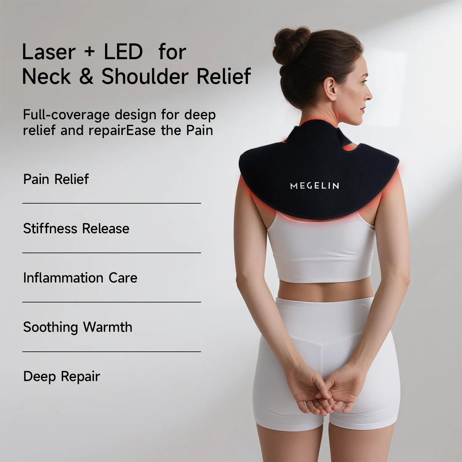 Megelin WrapLux Laser LED Wear For Neck & Shoulder