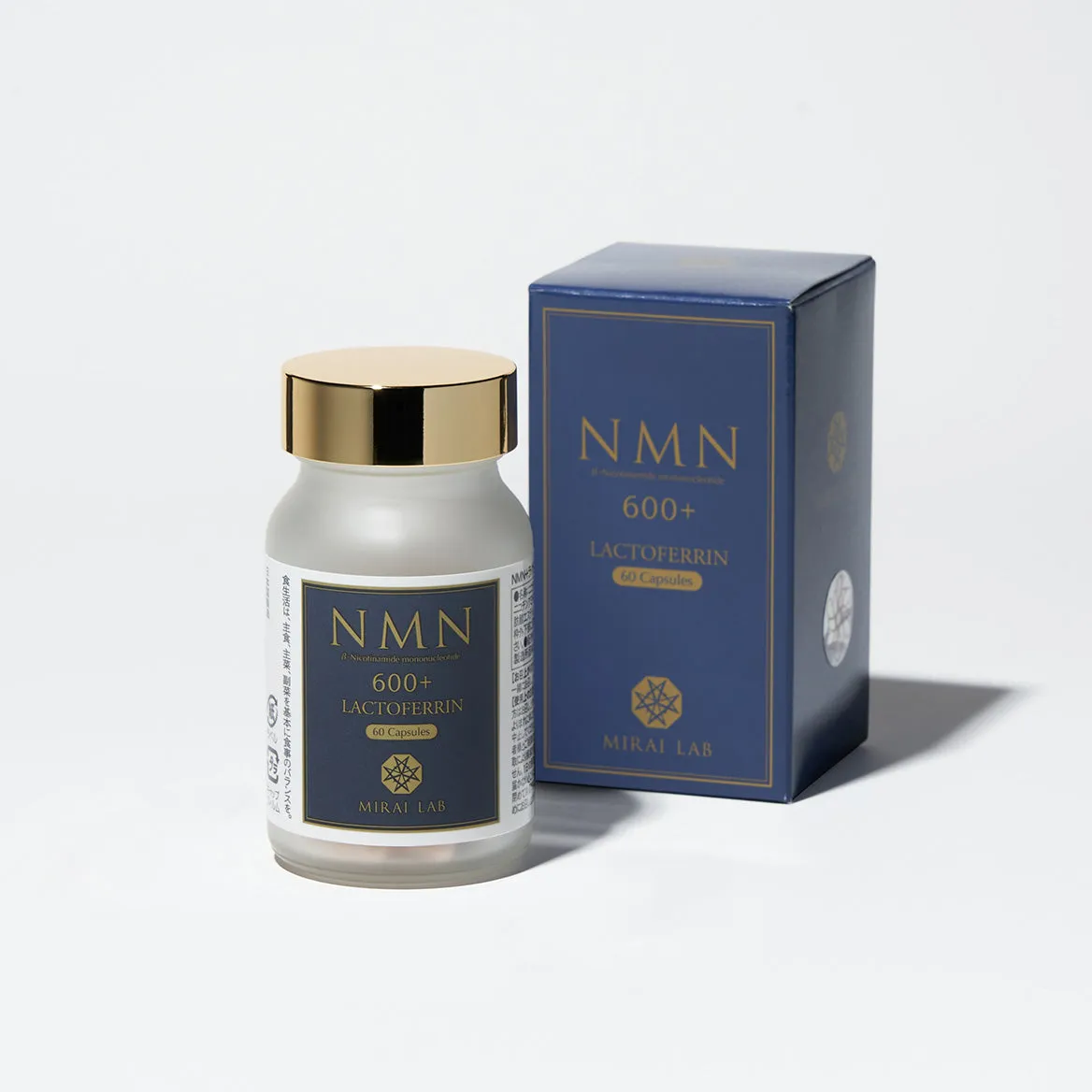 MIRAI LAB NMN 600  Lactoferrin Plus (60 capsules)