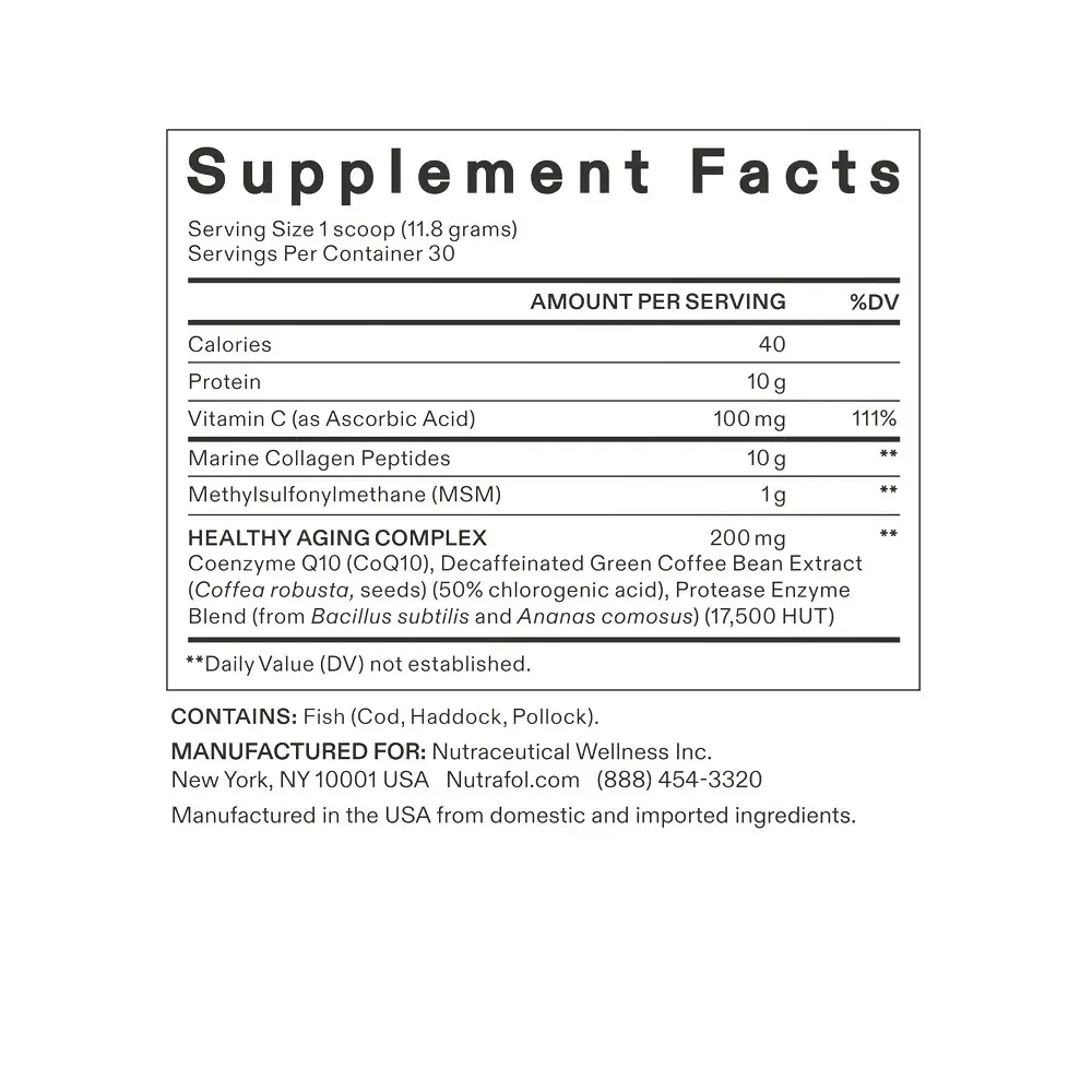 Nutrafol Collagen Infusion MD Supplement