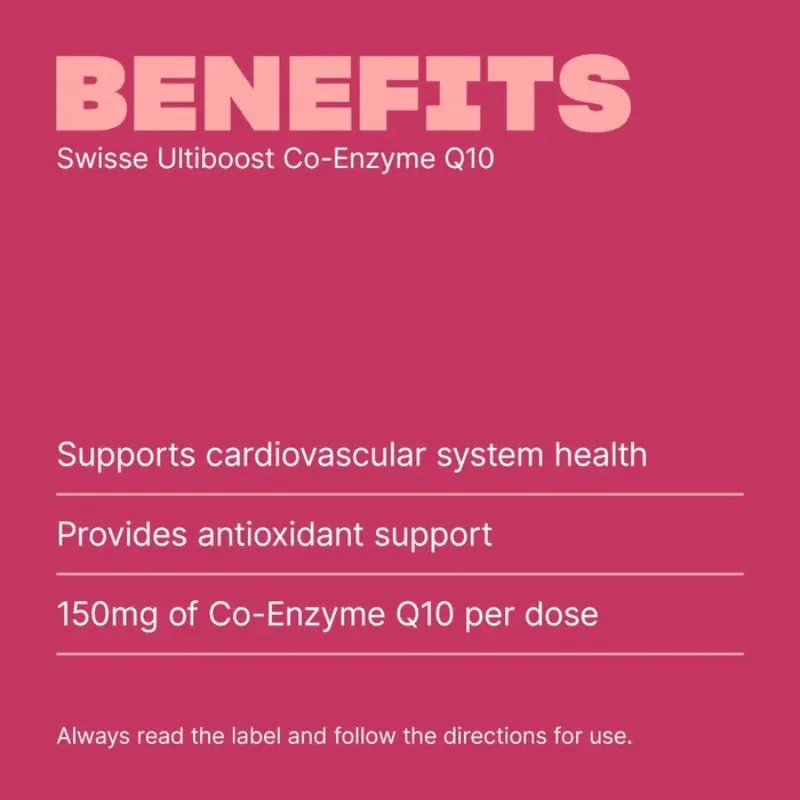 SWISSE Ultiboost Co-Enzyme Q10 50 Tablets