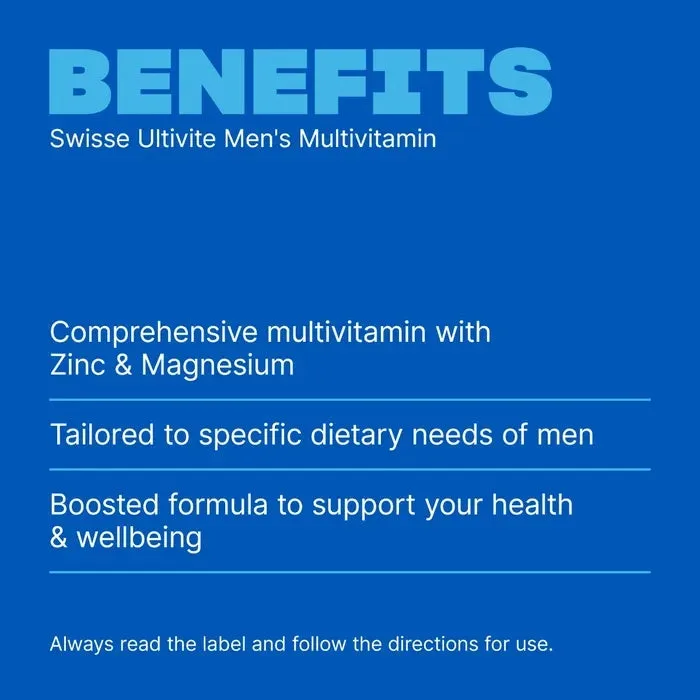 SWISSE Ultivite Men's Multivitamin 120 Tablets