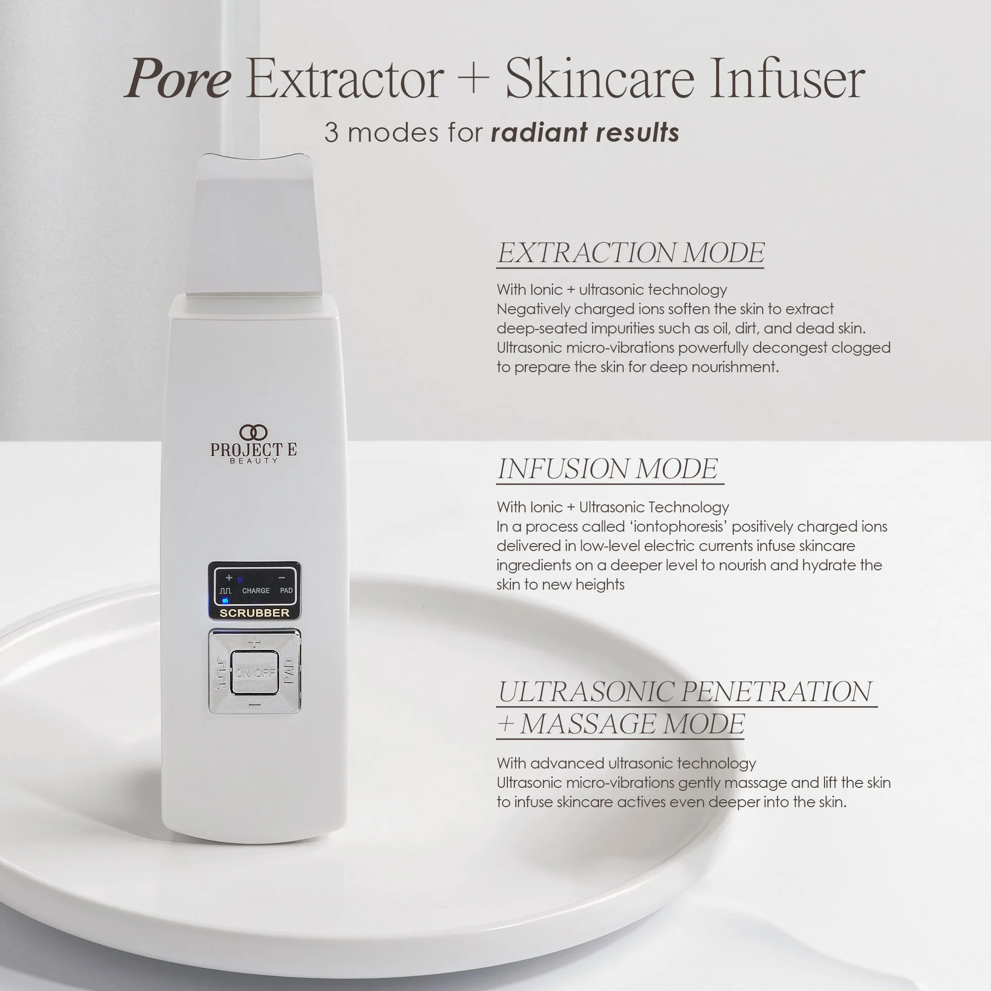 UltraGlow | Ultrasonic Skin Scrubber
